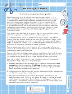 Un bricolage sur mesure