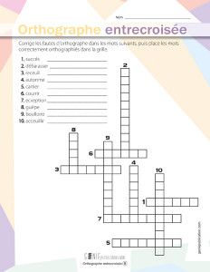 Orthographe entrecroisée