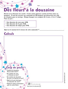 Des fleurs à la douzaine