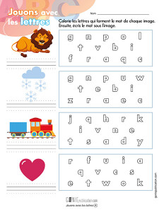 Jouons avec les lettres