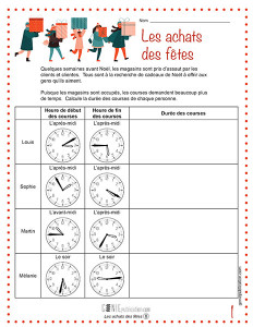 Les achats des fêtes