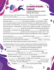 La réalité virtuelle : l’adjectif
