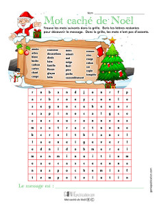 Mot caché de Noël