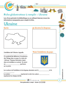 Fiche globetrotteur à remplir - Ukraine