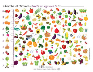 Cherche et trouve – Fruits et légumes 3