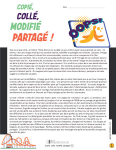Copié, collé, modifié, partagé !