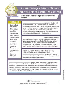 Les personnages marquants de la Nouvelle-France