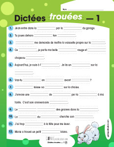 Dictées trouées 1