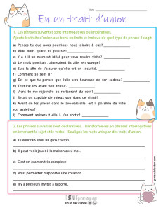 En un trait d'union