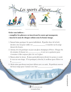 Les sports d'hiver