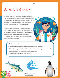 Aquariste d’un jour