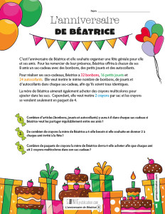 L’anniversaire de Béatrice