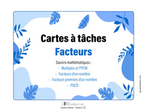 Cartes à tâches - Facteurs