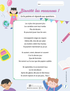 Bientôt les vacances !