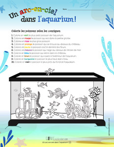 Un arc-en-ciel dans l’aquarium !