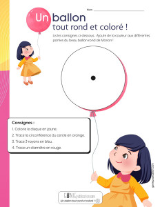 Un ballon tout rond et coloré !
