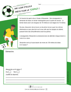 Une cour d’école prête pour le tournoi !
