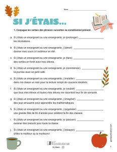 Si j’étais…