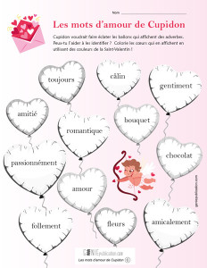 Les mots d’amour de Cupidon