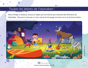 Toutes les lettres de l’alphabet !