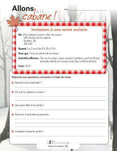 Allons à la cabane !