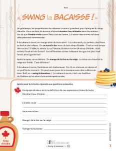 « Swing la bacaisse ! »