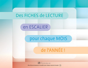 Des fiches de lecture en escalier pour chaque mois de l’année !