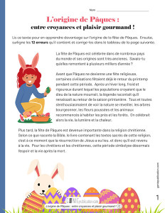 L’origine de Pâques : entre croyances et plaisir gourmand !