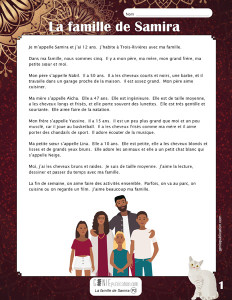 La famille de Samira 1