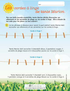Les cordes à linge de tante Marion