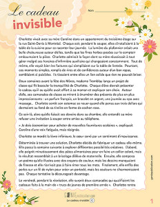 Le cadeau invisible