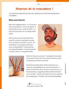 Heureux de te rencontrer ! 1