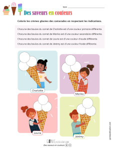 Des saveurs en couleurs