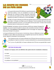 La Coupe du Monde de la FIFA 2026 - 1