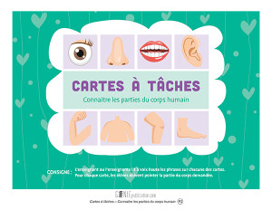 Cartes à tâches – Connaitre les parties du corps humain