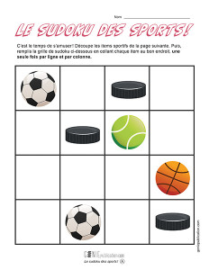Le sudoku des sports !