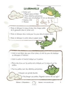 Bricolage – La grenouille
