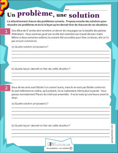 Un problème, une solution