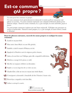 Est-ce commun ou propre?