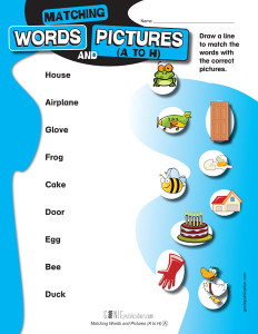 Matching Words and Pictures (A to H)
