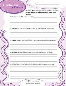 Les intentions de l'auteur