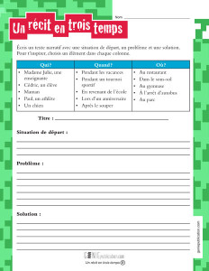 Un récit en trois temps