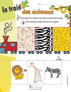 Le train des animaux