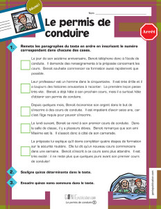Le permis de conduire