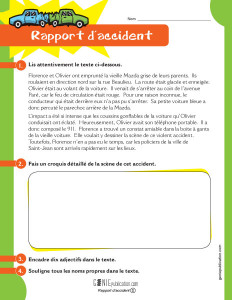 Rapport d'accident