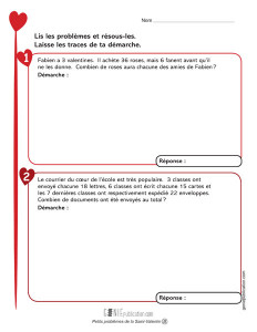 Petits problèmes de  la Saint-Valentin