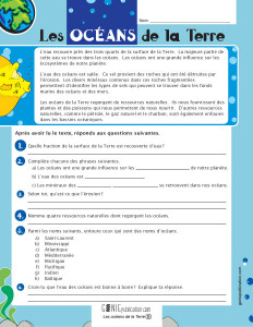 Les océans de la Terre