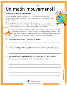 Un matin mouvementé