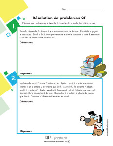 Résolution de problèmes 2F