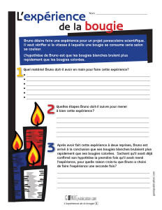 L'expérience de la bougie